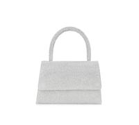 CORIOS Abendtasche Damen Glitzer Henkeltasche Kette Clutch Bag Klein Tasche Hochzeit Brautbörse Glänzend Umhängetasche Elegante Schultertasche für Hochzeit Abschlussball Bankett-Party Silber