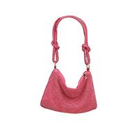 CORIOS Abendtasche Damen Strass Clutch Bag Shiny Diamant Handtasche Strasssteine Schultertasche Glitzer Umhängetasche Klein Tasche für Hochzeit Abschlussball Bankett-Party Rosa