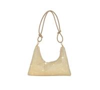 CORIOS Abendtasche Damen Strass Handtasche Strasssteine Schultertasche Shiny Diamant Clutch Bag Klein Tasche Glitzer Umhängetasche für Hochzeit Bankett-Party Abschlussball Gold