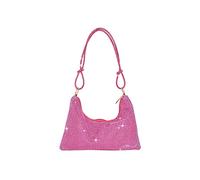 CORIOS Abendtasche Damen Strass Handtasche Strasssteine Schultertasche Shiny Diamant Clutch Bag Klein Tasche Glitzer Umhängetasche für Hochzeit Bankett-Party Abschlussball Rosa