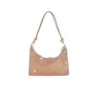 CORIOS Abendtasche Damen Strass Handtasche Strasssteine Schultertasche Shiny Diamant Clutch Bag Klein Tasche Glitzer Umhängetasche für Hochzeit Bankett-Party Abschlussball Champagner