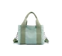 CORIOS Canvas Schultertasche Damen Handtasche Casual Umhängetasche Mittlere Kapazität Henkeltaschen Multifunktionale Tote Beutel Mode Arbeit Shopper Reise Alltag Tragetasche Grün