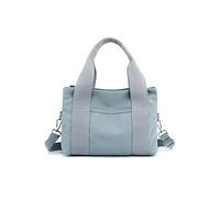 CORIOS Canvas Schultertasche Damen Handtasche Casual Umhängetasche Mittlere Kapazität Henkeltaschen Multifunktionale Tote Beutel Mode Arbeit Shopper Reise Alltag Tragetasche Blau