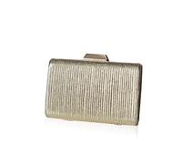 CORIOS Damen Abendtasch Plissierte Clutch Tasche Elegante Schultertasche Klein Tasche Formale Handtasche Luxuriös Umhängetasche Hochzeit Abschlussball Party Brauttasche für Frauen Gold