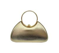 CORIOS Damen Abendtasche Glänzendes PU Leder Clutch Tasche Shiny Handtasche Hochzeit Brautbörse Klein Tasche Kette Schultertasche Elegante Umhängetasche für Abschlussball Bankett-Party Gold