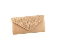 CORIOS Damen Abendtasche Glitter Strass Clutch Tasche Envelope Henkeltasche Glänzend Umhängetasche Glitzer Hochzeit Brautbörse Elegante Schultertasche für Hochzeit Abschlussball Bankett-Party Gold