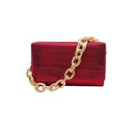 CORIOS Damen Abendtasche Hochzeit Brautbörse Handtasche Glitzer Pailletten Clutch Tasche Elegante Schultertasche Funkelnd Kettentasche Tasche Glänzend Umhängetasche Weinrot