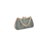 CORIOS Damen Abendtasche Marmor Clutch Bag Elegant Brauttasche Luxus Handgelenktasche Abnehmbarer Kette Handtasche Klein Tasche für Tanzparty Hochzeit Geburtstag Abendparty Grün