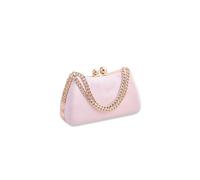 CORIOS Damen Abendtasche Marmor Clutch Bag Elegant Brauttasche Luxus Handgelenktasche Abnehmbarer Kette Handtasche Klein Tasche für Tanzparty Hochzeit Geburtstag Abendparty Rosa
