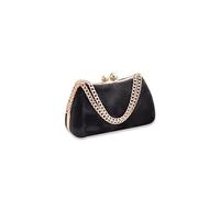 CORIOS Damen Abendtasche Marmor Clutch Bag Elegant Brauttasche Luxus Handgelenktasche Abnehmbarer Kette Handtasche Klein Tasche für Tanzparty Hochzeit Geburtstag Abendparty Schwarz