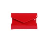 CORIOS Damen Abendtasche PU Leder Clutch Luxus Umschlag Klappe Handgelenktasche Elegant Brauttasche Klein Tasche Abnehmbarer Kette Handtasche für Tanzparty Hochzeit Geburtstag Abendparty Rot