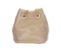 CORIOS Damen Abendtasche Shiny Strass Handtasche Strasssteine Bucket Bag Diamant Clutch Bag Glitzer Umhängetasche Klein Tasche Schultertasche für Hochzeit Bankett-Party Abschlussball Gold