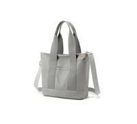 CORIOS Damen Canvas Umhängetasche Große Handtasche Casual Tragetasche Henkeltaschen mit Mehreren Taschen Leichtgewicht Schultertasche Multifunktionale Tote Beutel Grau