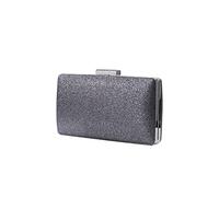 CORIOS Damen Clutch Abendtasche mit Pailletten Clutch Tasche mit Kette Glitter Handtasche Glänzend Schultertasche Modisch Portemonnaie Tasche für Hochzeit Cocktailparty Geburtstag Silber Grau
