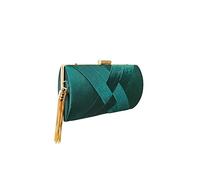 CORIOS Damen Clutch Tasche Abendtasche Fransen Kettentasche Tasche Luxurious Klein Umhängetasche Elegante Schultertasche Hochzeit Wedding Prom Party Handtasch Grün