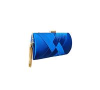 CORIOS Damen Clutch Tasche Abendtasche Fransen Kettentasche Tasche Luxurious Klein Umhängetasche Elegante Schultertasche Hochzeit Wedding Prom Party Handtasch Blau