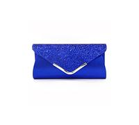 CORIOS Damen Clutch Tasche Envelope Abendtasche Pailletten Henkeltasche Glitzer Hochzeit Brautbörse Glänzend Umhängetasche Elegante Schultertasche für Hochzeit Abschlussball Bankett-Party Blau