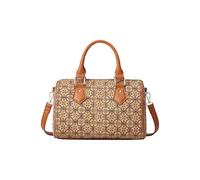 CORIOS Damen Elegant Boston Tasche Bohemian Stil Handtasche Schultertaschen Umhängetaschen mit Ethnischem Muster Tragetasche aus Kork Retro Messenger Tote Beutel für Alltag Reise Arbeit Shopper Matcha