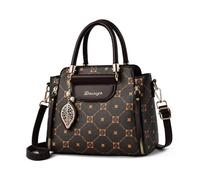 CORIOS Damen Elegant Handtasche PU Leder Schultertasche Wasserdicht Umhängetasche Klein Henkeltasche Mode Tragetasche Tote Beutel Reisen Büro Einkaufen Arbeit Alltag Henkeltaschen Kaffee und Kaffee