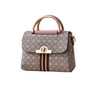 CORIOS Damen Elegant Handtasche PU Leder Schultertasche Wasserdicht Umhängetasche Mode Tragetasche Tote Beutel Klein Henkeltasche Reisen Büro Einkaufen Arbeit Alltag Henkeltaschen Rosa