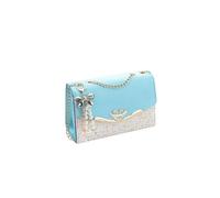 CORIOS Damen Elegant Schultertasche PU Leder Handtasche Pailletten Umhängetasche Mittel Kapazität Henkeltasche Tragetasche Mode Henkeltaschen Tote Beutel für Schulausflug Büro Blau