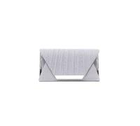 CORIOS Damen Envelope Abendtasche Pailletten Clutch Tasche Glänzend Hochzeit Brautbörse Elegante Schultertasche Kette Umhängetasche Glitzer Henkeltasche Silber
