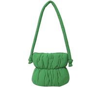 CORIOS Damen Gepolsterte Gesteppte Handtasche Daunentasche Leichte Daunen Baumwolle Tragetasche Puffer Stepptasche Puffy Hobo Geldbörse Klein Henkeltasche Schultertasche Alltag Tote Beutel Grün
