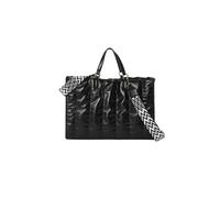 CORIOS Damen Gepolsterte Gesteppte Handtasche Puffer Schultertasche Stepptasche PU-Leder Umhängetasche Gross Henkeltasche Stoffbeutel Große Tote Beutel Tragetasche Schwarz