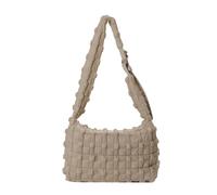 CORIOS Damen Gepolsterte Gesteppte Schultertasche Puffer Umhängetasche Stepptasche Nylon Handtasche Gross Henkeltasche Stoffbeutel Elegant Tote Beutel Leichtgewicht Arbeit Reisen Tragetasche Khaki