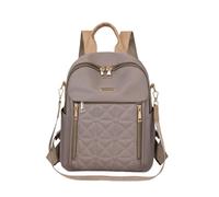CORIOS Damen Gesteppter Rucksack Oxford-Stoff Schulrucksack Umwandelbare Handtasche Schultasche Mode Schulranzen Multifunktional Tagesrucksack Daypacks für Alltag Reise Beruf Khaki