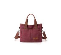 CORIOS Damen Handtasche Canvas Schultertasche Casual Umhängetasche Mittlere Kapazität Tragetasche Mode Tote Beutel Multifunktionale Henkeltaschen für Alltag Arbeit Reise Shopper Lila