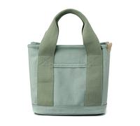 CORIOS Damen Handtasche Canvas Tragetasche Casual Henkeltasche Tote Beutel Multifunktionale Henkeltaschen für Schule Arbeit Reise Shopper Alltag Grün