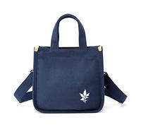 CORIOS Damen Handtasche Canvas Umhängetasche Schultertasche Casual Henkeltasche Tragetasche Multifunktionale Henkeltaschen Tote Beutel für Arbeit Schule Shopper Reise Alltag Dunkelblau