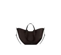 CORIOS Damen Handtasche Flügeltasche Cyme Rindsleder Schultertaschen Eimer Taschen Große Kapazität Tragetasche Elegant Tote Beutel Henkeltaschen 2pcs für Reise Arbeit Shopper Alltag Ebenholz S