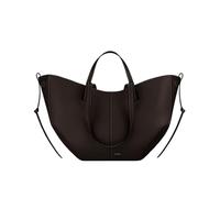 CORIOS Damen Handtasche Flügeltasche Cyme Rindsleder Schultertaschen Eimer Taschen Große Kapazität Tragetasche Elegant Tote Beutel Henkeltaschen 2pcs für Reise Arbeit Shopper Alltag Ebenholz L