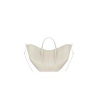CORIOS Damen Handtasche Flügeltasche Cyme Rindsleder Schultertaschen Eimer Taschen Große Kapazität Tragetasche Elegant Tote Beutel Henkeltaschen 2pcs für Reise Arbeit Shopper Alltag Weiß S