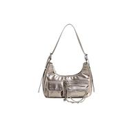 CORIOS Damen Handtasche Mode Schultertasche PU Leder Umhängetasche Mittel Kapazität Henkeltasche Elegant Tote Beutel Tragetasche Leichtes Henkeltaschen Zinn