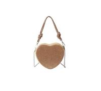 CORIOS Damen Herzform Abendtasche Strass Clutch Tasche Abnehmbarer Kette Handtasche Glitzer Schultertasche Elegant Umhängetasche Klein Tasche für Abendparty Hochzeit Gold