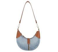 CORIOS Damen Jeans Schultertasche Retro Handtasche Elegant Henkeltaschen Leichtgewicht Unterarmtasche Mode Tragetasche Multifunktionale Tote Beutel für Reise Arbeit Shopper Alltag Blau