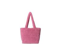 CORIOS Damen Lammwolle Handtasche Flauschige Tasche Plüsch Schultertasche Große Henkeltaschen Niedlich Flauschige Tote Beutel Einkaufstaschen Leichte Tragetasche für Büro Reisen Alltag Rosa