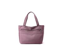 CORIOS Damen Nylon Handtasche Wasserdicht Schultertasche Casual Henkeltasche Multifunktionale Tote Beutel Leicht Tragetasche für Arbeit Einkaufen Alltag Schule Reise Lila