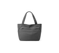 CORIOS Damen Nylon Handtasche Wasserdicht Schultertasche Casual Henkeltasche Multifunktionale Tote Beutel Leicht Tragetasche für Arbeit Einkaufen Alltag Schule Reise Grau