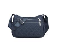 CORIOS Damen Nylon Schultertasche Umhängetasche mit Gesteppter Struktur Mehrfachtaschen Design Handtasche Ultraleicht Tote Beutel Tragetasche Messenger Bag mit Verstellbarer Schultergurt Saphirblau