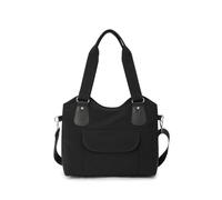 CORIOS Damen Nylon Schultertasche Wasserdicht Handtasche Casual Umhängetasche Multifunktionale Henkeltasche Leicht Tote Beutel Tragetasche Henkeltaschen für Einkaufen Reise Alltag Arbeit Schwarz