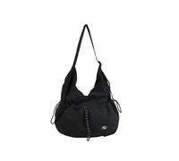 CORIOS Damen Nylon Schultertasche Wasserdicht Umhängetasche Casual Handtasche Leicht Tragetasche Henkeltasche Multifunktionale Tote Beutel Henkeltaschen für Reise Einkaufen Alltag Arbeit Schwarz