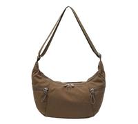 CORIOS Damen Nylon Umhängetasche Wasserdicht Schultertasche Leicht Henkeltasche Tote Beutel Casual Tragetasche Multifunktionale Handtasche Einkaufen Reise Arbeit Alltag Henkeltaschen Braun