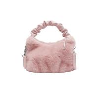 CORIOS Damen Plüsch Handtasche Niedlich Flauschige Schultertasche Klein Henkeltaschen Einkaufstaschen Leichte Tragetasche Umhängetasche Mode Reisen Büro Tote Beutel Rosa