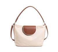 CORIOS Damen PU Leder Handtasche Elegant Schultertasche Umhängetasche Mittlere Kapazität Tote Beutel Tragetasche Mode Henkeltasche Einkaufen Reisen Arbeit Büro Alltag Henkeltaschen Beige
