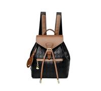CORIOS Damen PU Leder Rucksack Schulrucksack Kordelzug Schulranzen Elegant Schultasche Handtasche Retro Tragetasche Beiläufig Daypacks Mädchen Schultaschen für Universität Reisen Arbeit Schwarz Braun