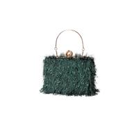CORIOS Damen Quaste Clutch Tasche Luxus Strass Abendtasche Perlen Portemonnaie Tasche Hochzeit Brautbörse Elegante Handtasche Kette Schultertasche Geldbörse Abendparty Umhängetasche Dunkelgrün